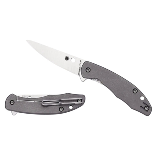 Spyderco Mantra 2 Titanium Plain Blade Folding Knife YSC203TIP