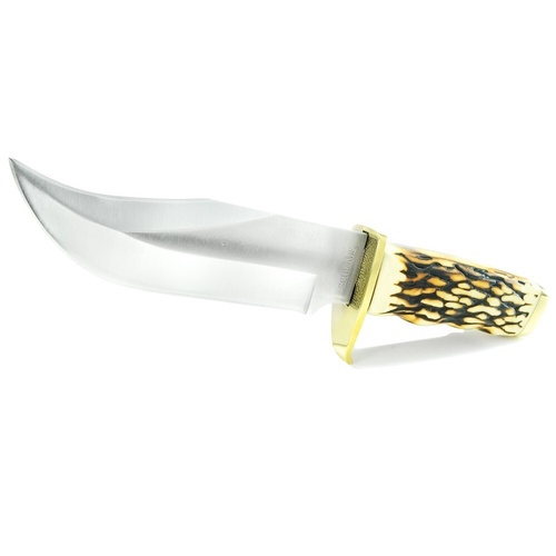 SCHRADE UNCLE HENRY PRO HUNTER SKINNING HUNTING KNIFE + LEATHER SHEATH 171UH